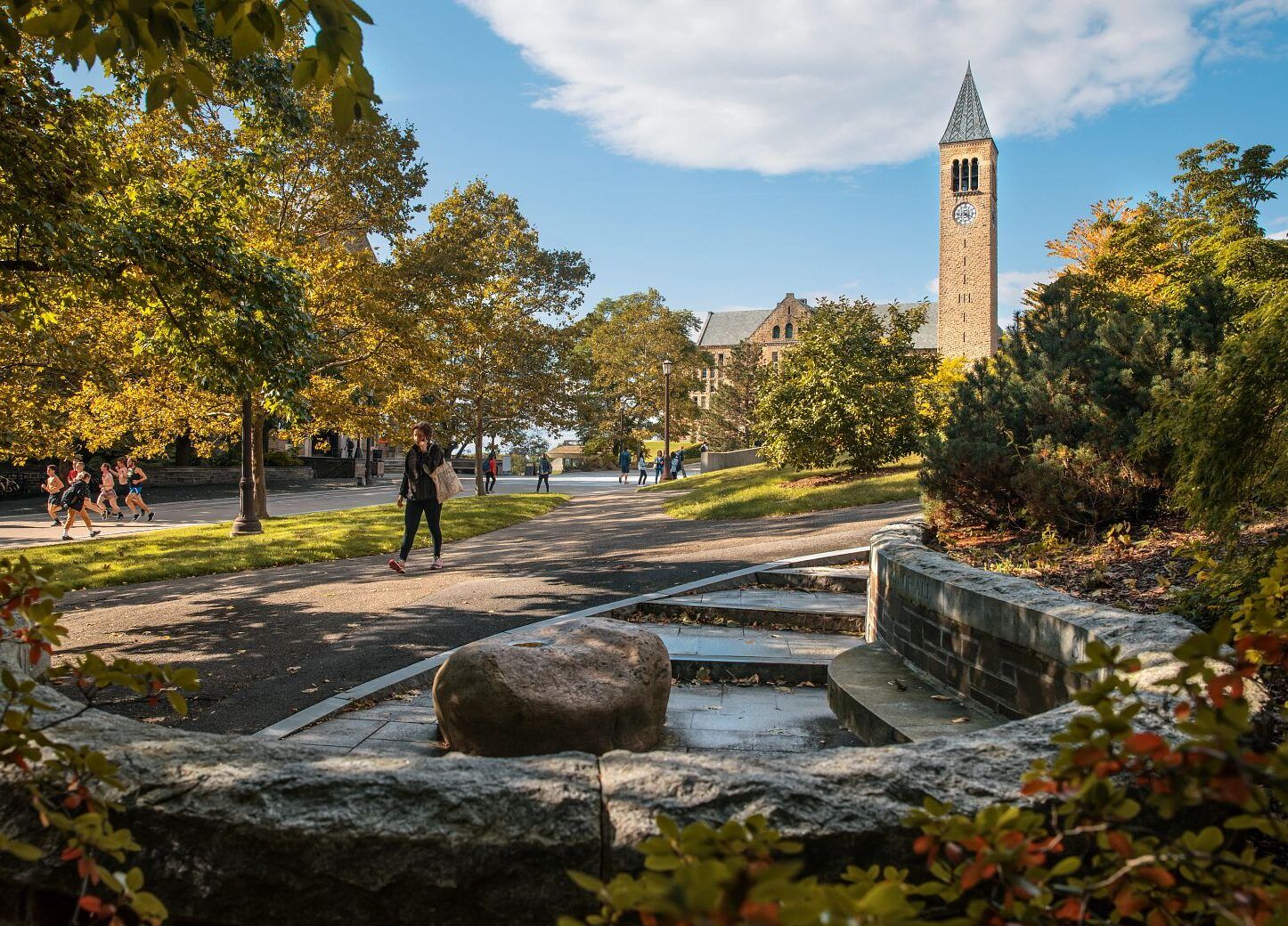 Summer scenic photo of Cornell campus
