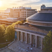 Baily Hall at sunset