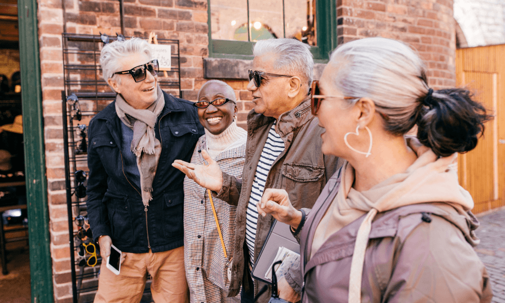 Group of people on a tour