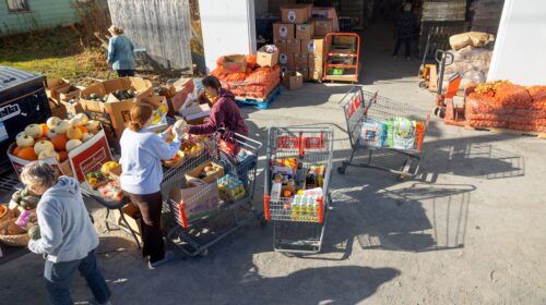 Offering fresh produce in addition to canned goods, meat and dairy items, Enfield Food Distribution welcomes 600 patrons weekly and provides 2 million pounds of food annually.