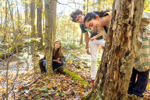 The student group Fantastic Fungi Fanatics, goes on a fungus hike through Ringwood Ponds