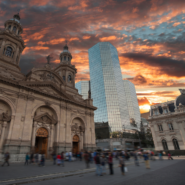 Sunset in Santiago Chile with Cornell's Adult University