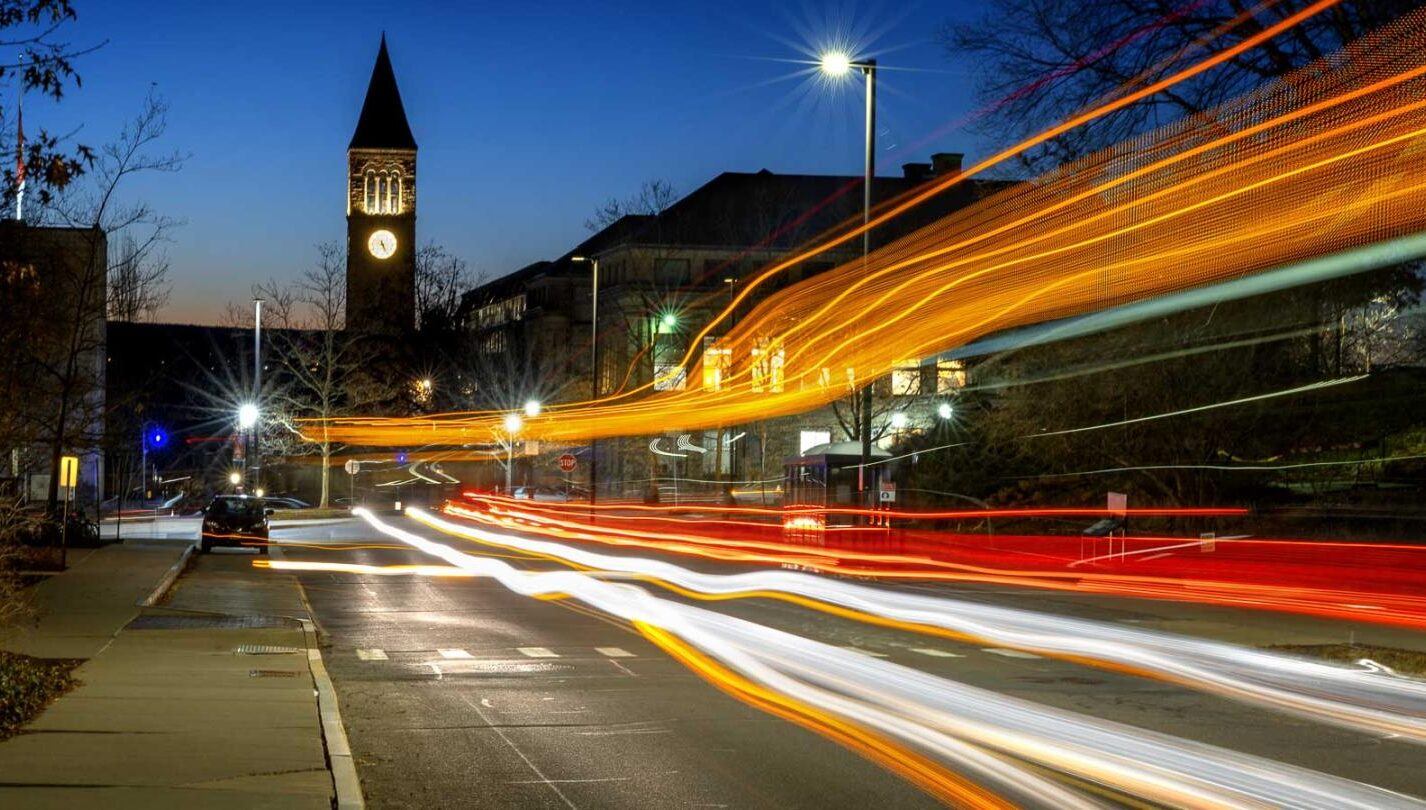 campus at night