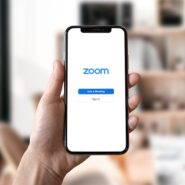 iphone showing zoom meeting