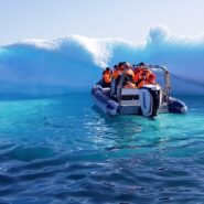 zodiac excursion to an iceberg