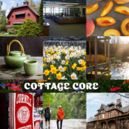 cottage core-themed phone background