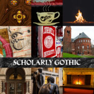 scholarly gothic-themed phone background