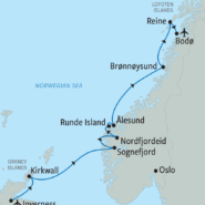 Map of itinerary