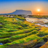 Sunrise at Jeju Island in South Korea