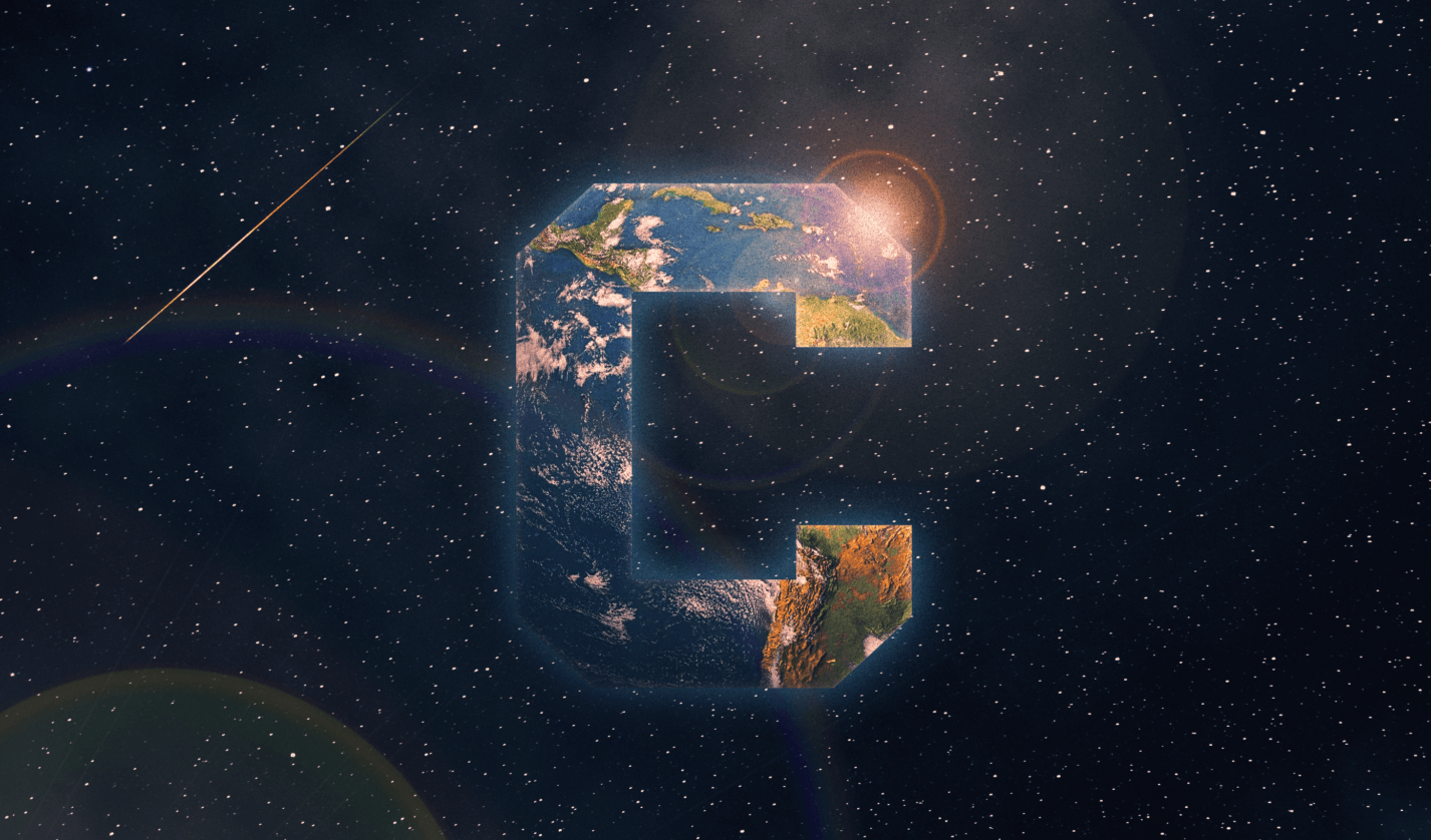 Cornell C with earth visual