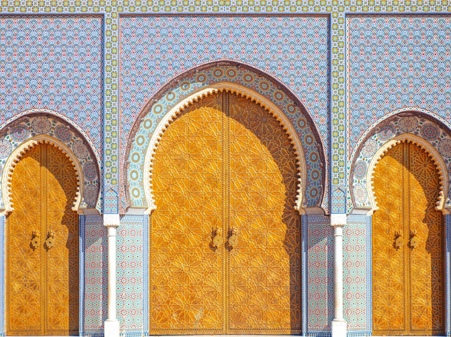 Wooden doors in Fez, Morocco (which we visit on tour)