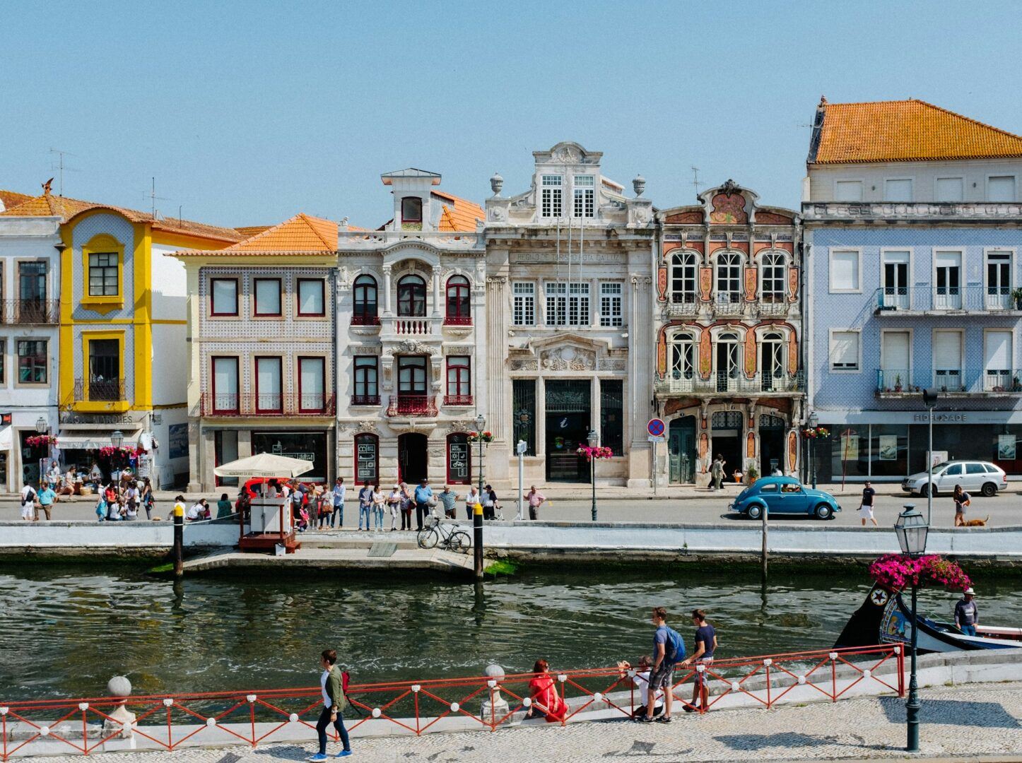 A streetscape in Portugal.