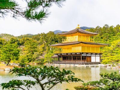 yellow Japanese pavillion