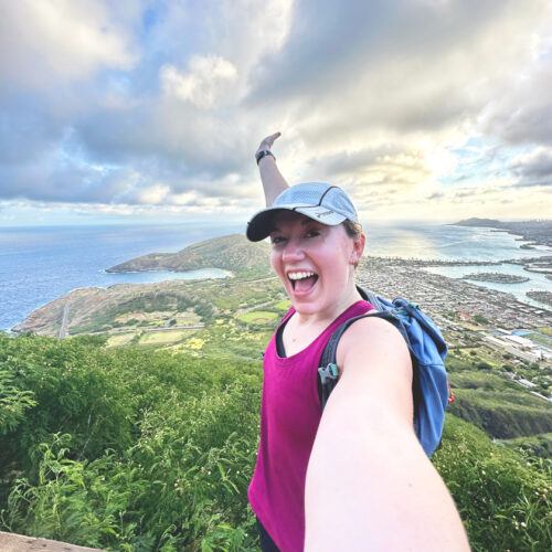Megan on a hike at Koko Head Crater in Hawai‘i