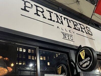 Front view of Printers Alley