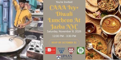 CAAA Ivy+ Diwali Luncheon at Jazba banner