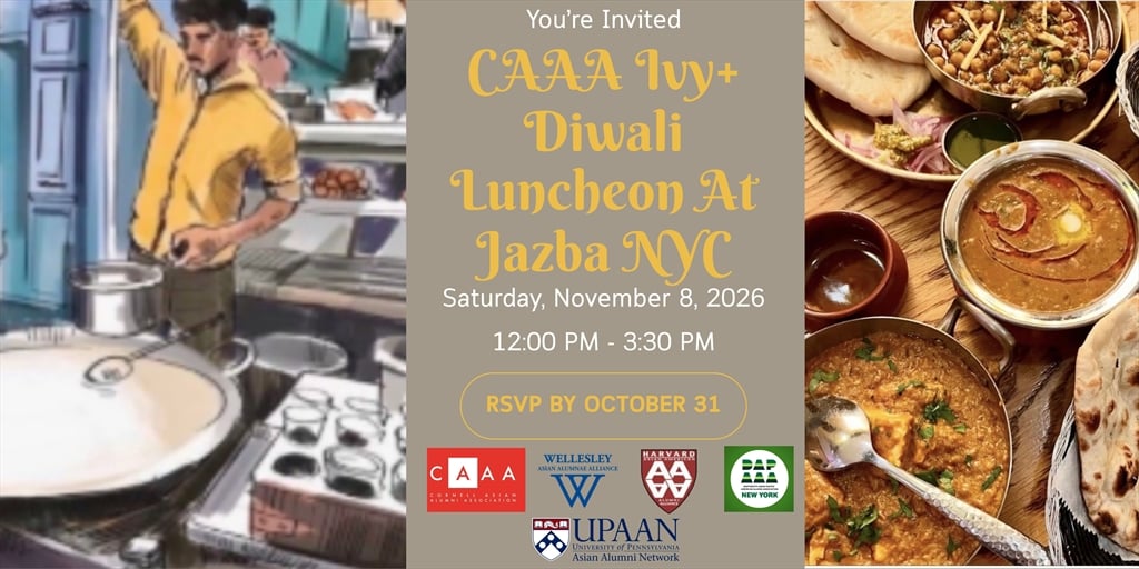 CAAA Ivy+ Diwali Luncheon at Jazba banner