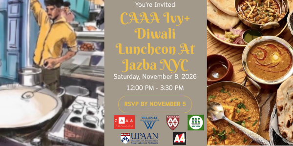 CAAA Ivy+ Diwali Luncheon at Jazba banner