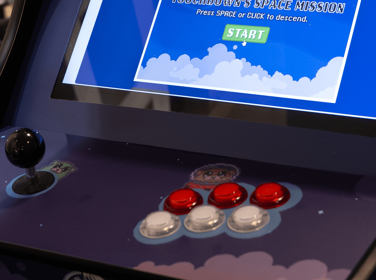 Giving Day arcade game console