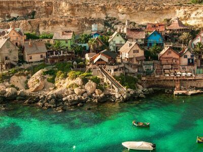 coastal town in Malta