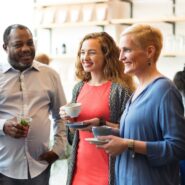 People enjoying coffee together