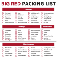 Big Red packing list pdf preview