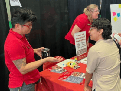 Graduate School team at a career fair