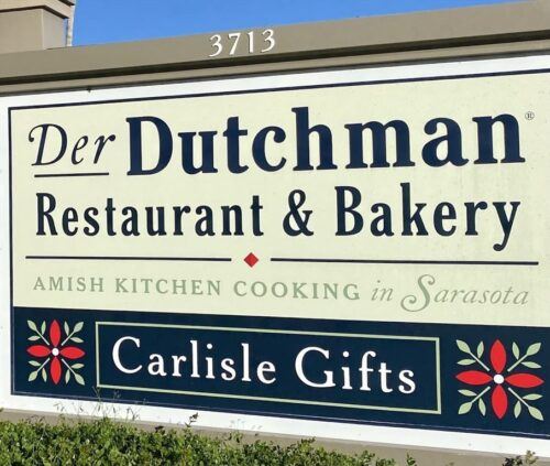 Der Dutchman restaurant sign