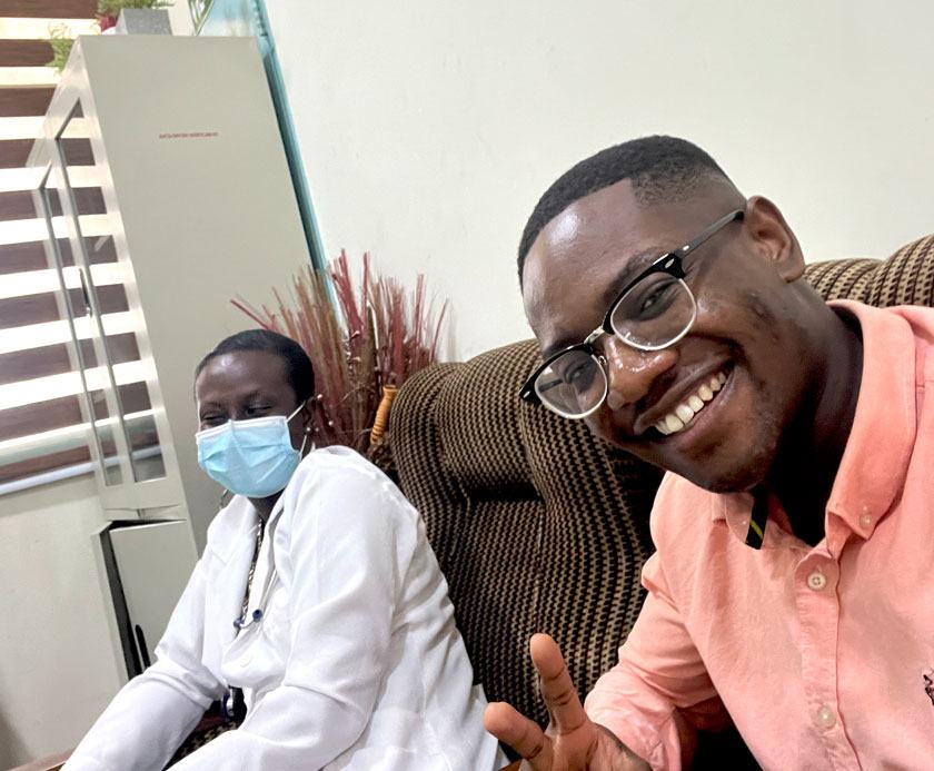 The good Cornellians can do: William Nnuro ’21 – William, a recent grad, volunteers at a sickle cell clinic in Ghana.