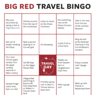 Big Red travel bingo