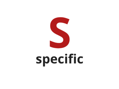 Letter S with text "specific"