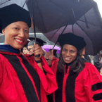 Alumni-elected trustees Kimberly Dowdell ’06 and Deborah Arrindell ’79