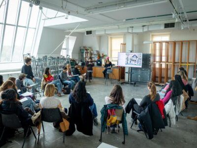 First Day of Classes - Spring Semester - Art Class in Tjaden Hall