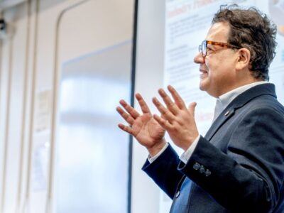 Juan Hinestroza, the Rebecca Q. Morgan ’60 Professor of Fiber Science and Apparel Design in the College of Human Ecology, has embraced the use of AI in his courses.