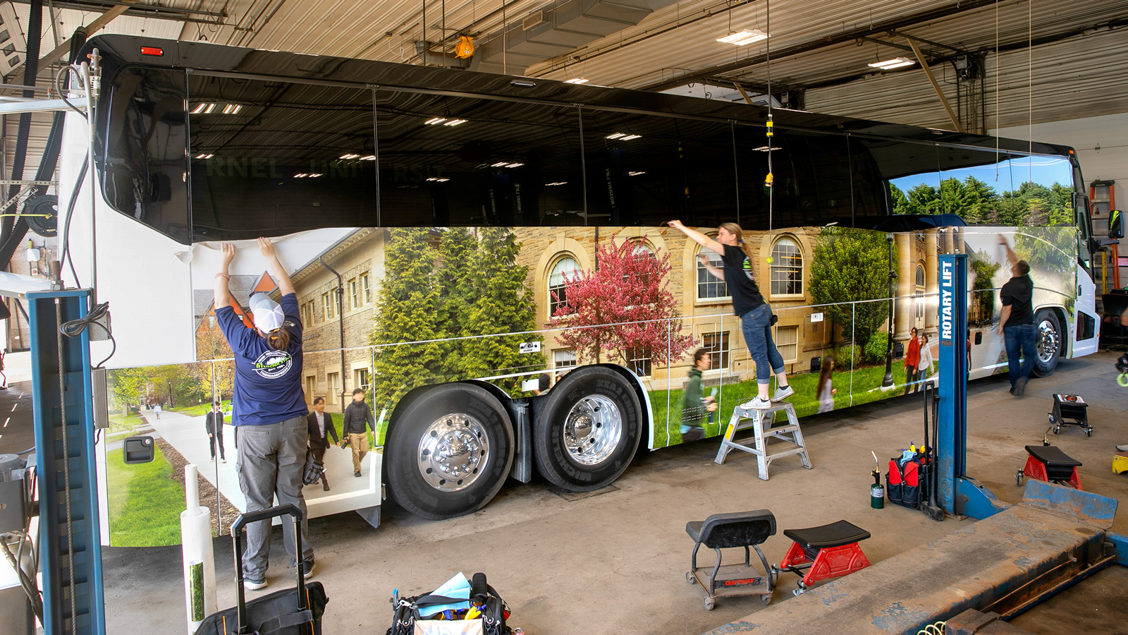 Campus-to-Campus Bus Designs Meld Art and Transit